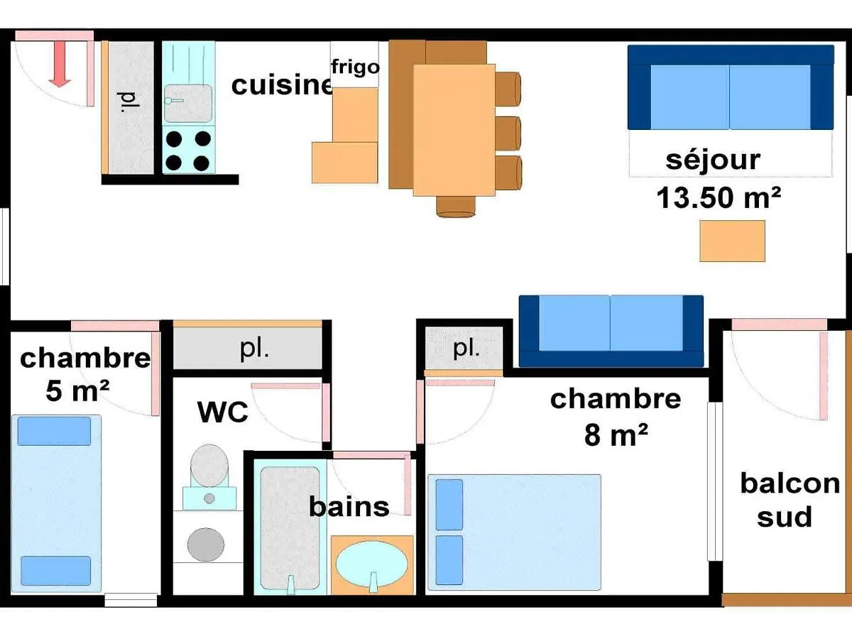 Appartement A Val Cenis Lanslebourg, 300M Des Pistes, 7 Pers, Balcon Sud Et Garage - Fr-1-508-3 0*, لانسليبورغ-مونت-سينيس